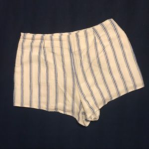 Blue and White Striped Linen Shorts🤍💙🤍💙